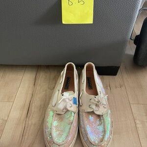 Sperry Shimmering Sequin Boat Shoes